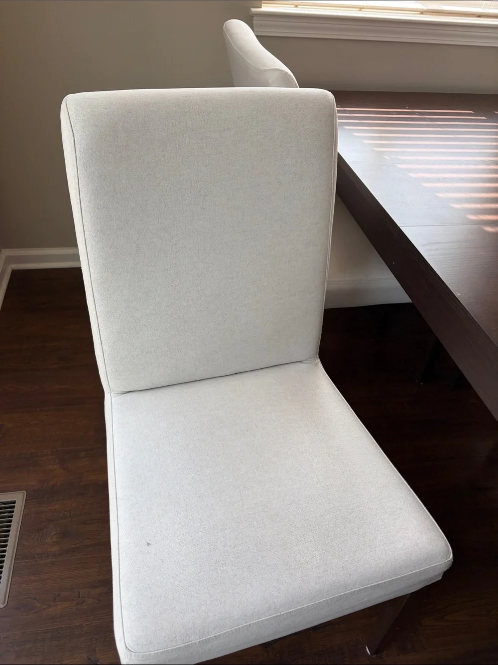 Gray IKEA parsons chair cover, new